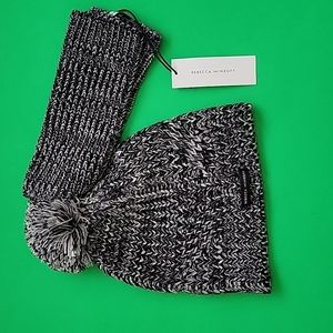 Rebecca Minkoff Marled Beanie/Armwarmer Set